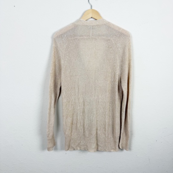 J. Crew Relaxed Cotton Linen Blend Cardigan Sweater Size Small - Picture 5 of 6